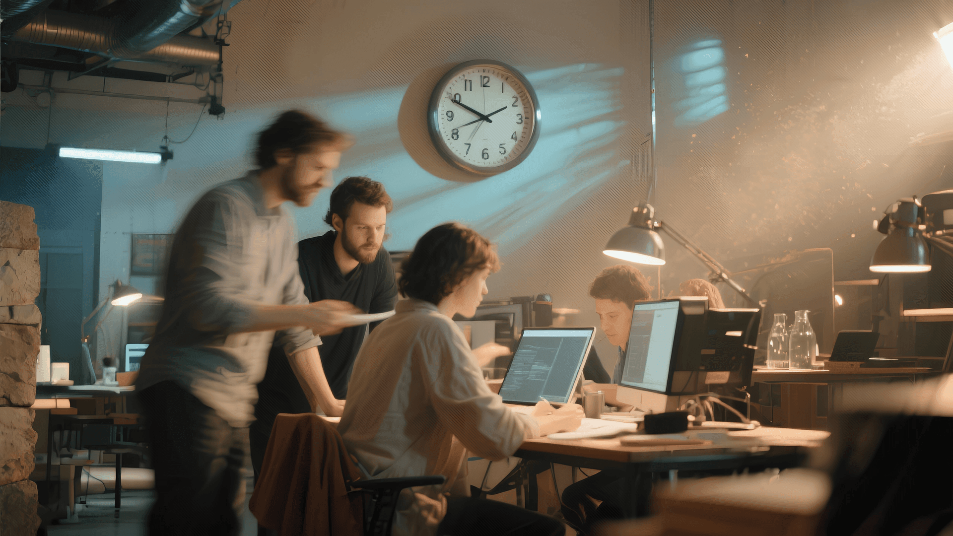 Zeid Alsayid production team working efficiently on a video shoot in Dubai, symbolizing fast project delivery and professional workflow.